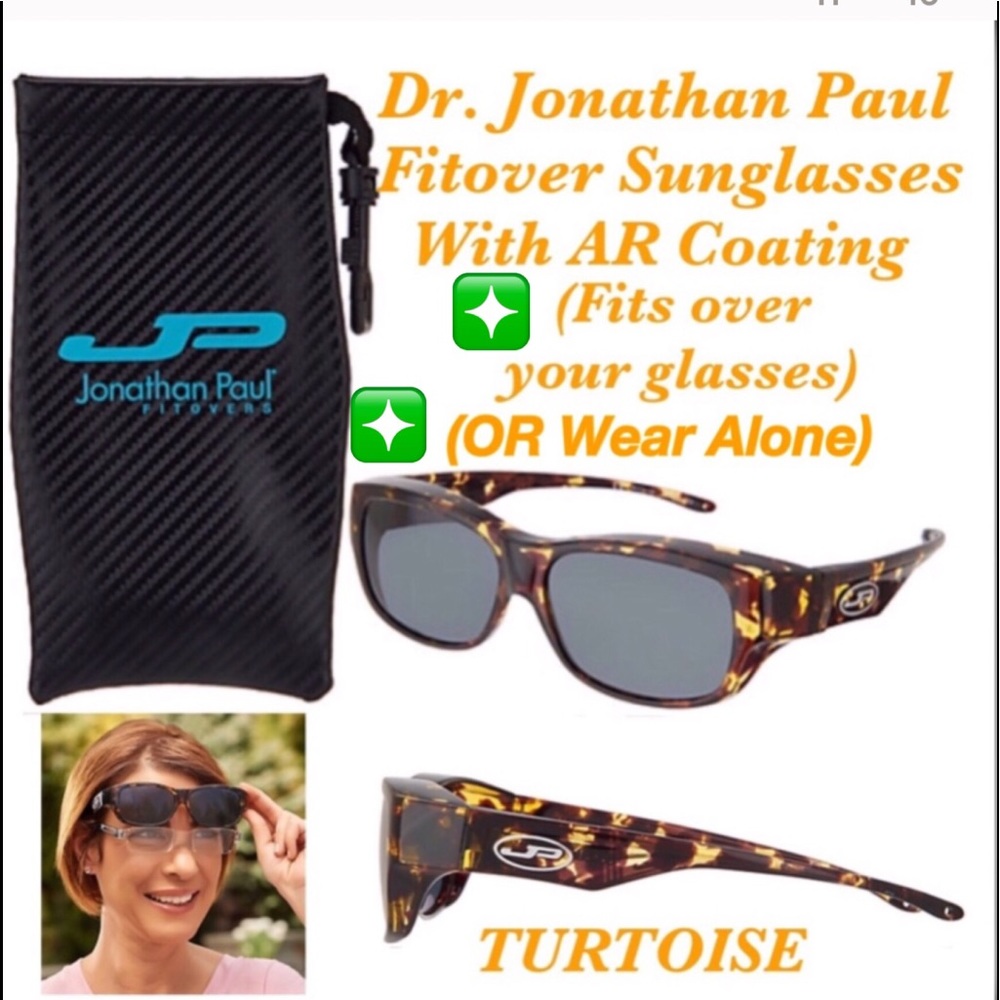 🕶NWT DR. JON PAUL Fitover Sunglasses/AR Coating